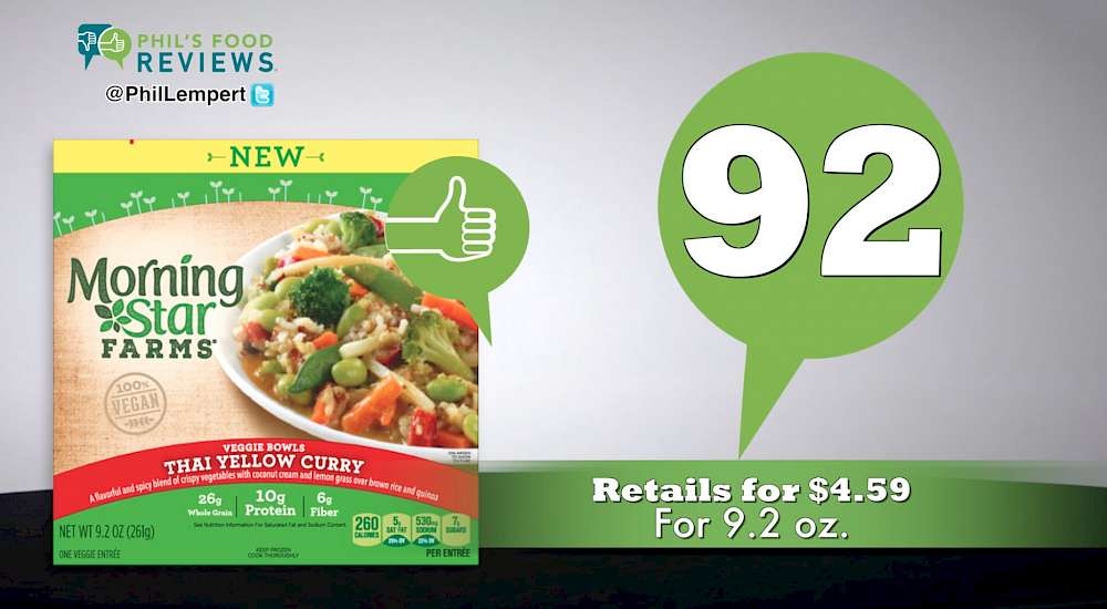 MorningStar Farms Veggie Bowls Thai Yellow Curry is a HIT.
