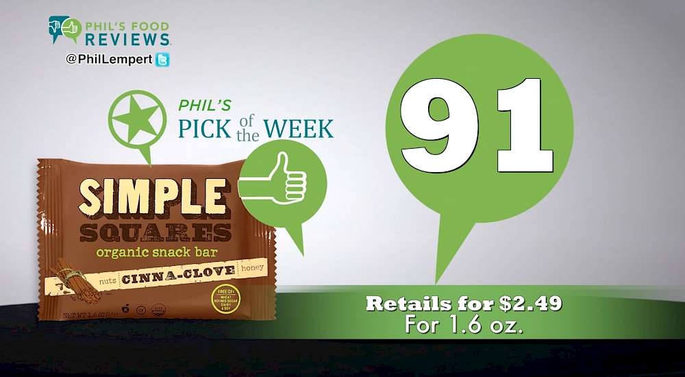 Simple Squares Organic Nutrition Bar Cinna-clove is MY PICK OF THE WEEK!