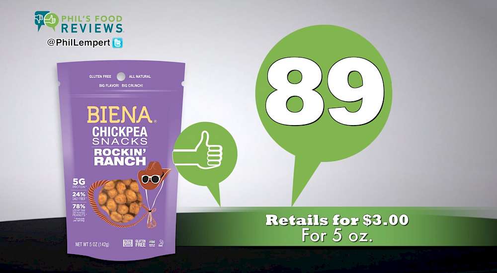 Biena Chickpea Snacks Rockin' Ranch is a HIT!