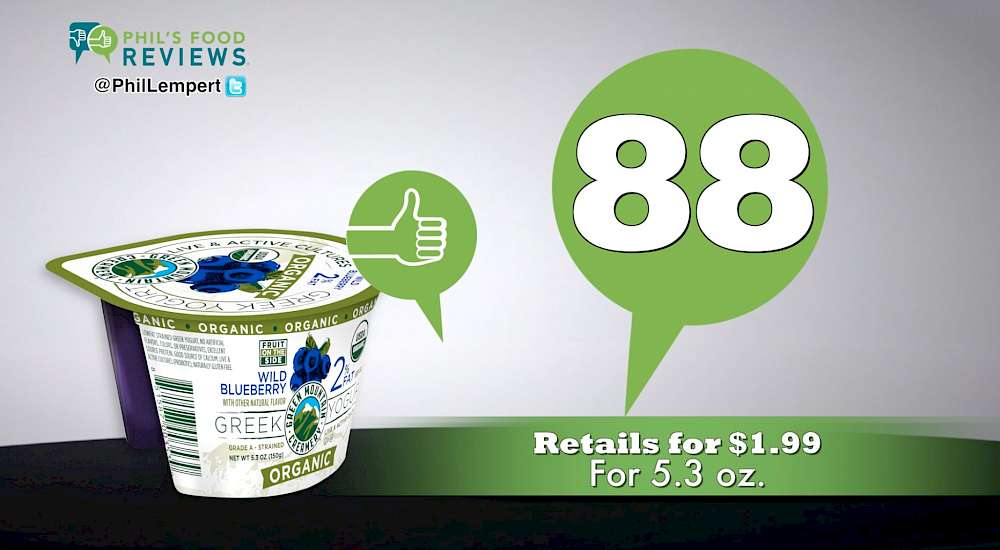Green Mountain Creamery Organic 2% Greek Yogurt Wild Blueberry is a HIT!