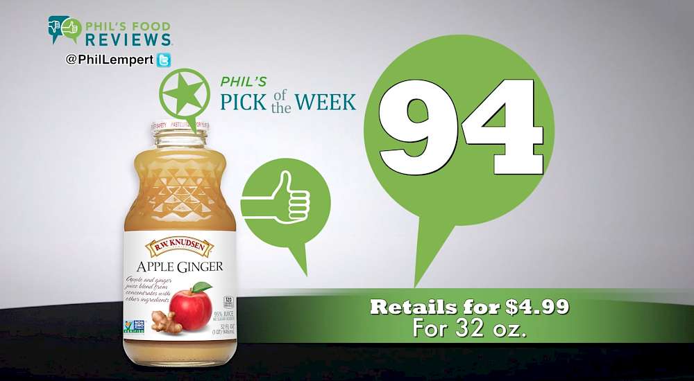 R.W. Knudsen Family Apple Ginger Juice is MY PICK OF THE WEEK.