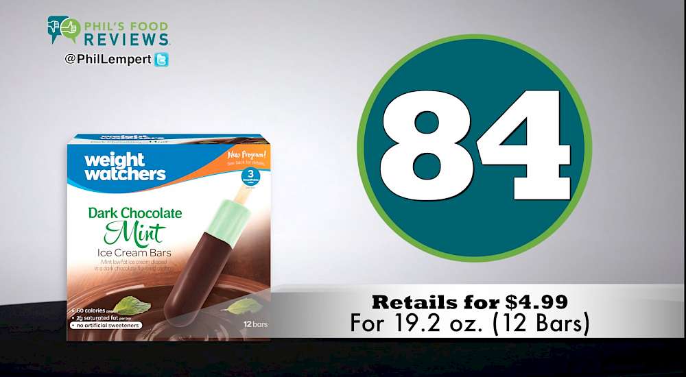 Weight Watchers® Ice Cream Bars Mint in Dark Chocolate Flavored Coating