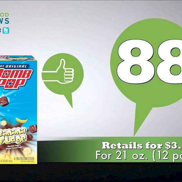 Bomb Pop® Frozen Dairy Confection Chocolate Fudge & Banana Fudge is a HIT!