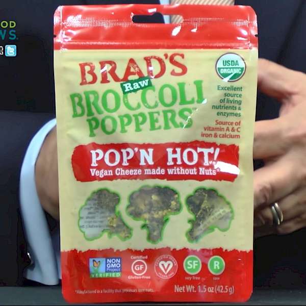 Brad's Raw Food Broccoli Poppers Pop'n Hot! is a HIT!