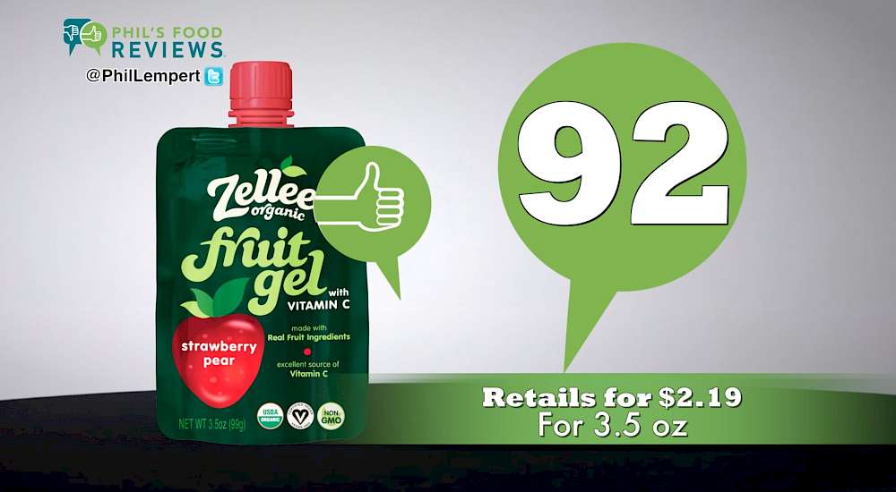 Zellee Organic Fruit Gel Strawberry Pear is a HIT!