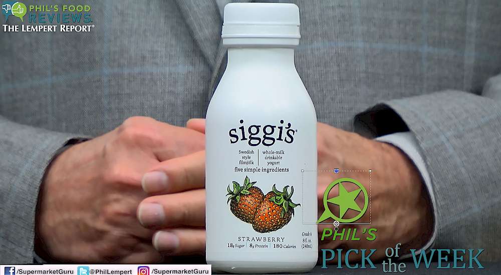 siggi's Whole-Milk Drinkable Yogurt Strawberry is MY PICK OF THE WEEK!