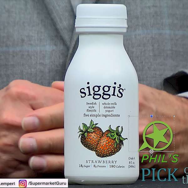 siggi's Whole-Milk Drinkable Yogurt Strawberry is MY PICK OF THE WEEK!