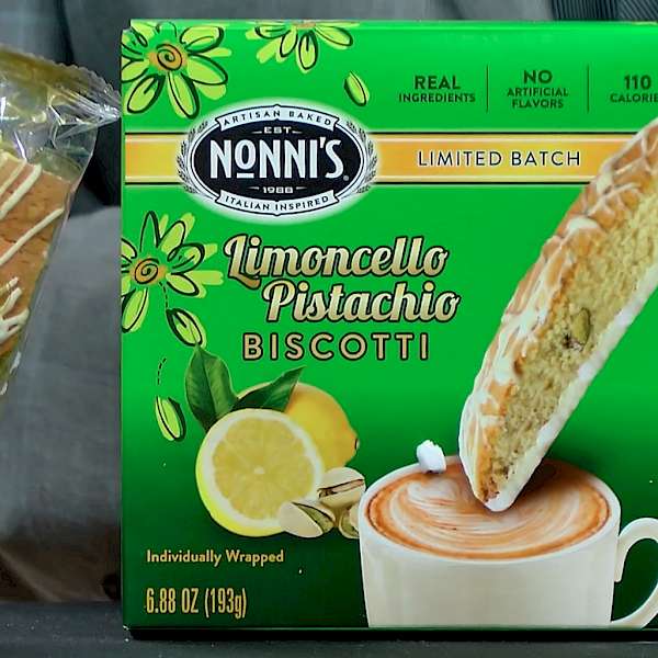 Nonni's Foods Limited Batch Spring Biscotti Limoncello Pistachio is a HIT!