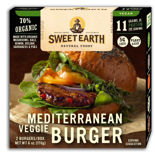 Sweet Earth Foods Mediterranean Veggie Burger