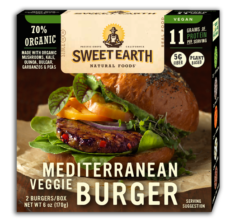Sweet Earth Foods Mediterranean Veggie Burger
