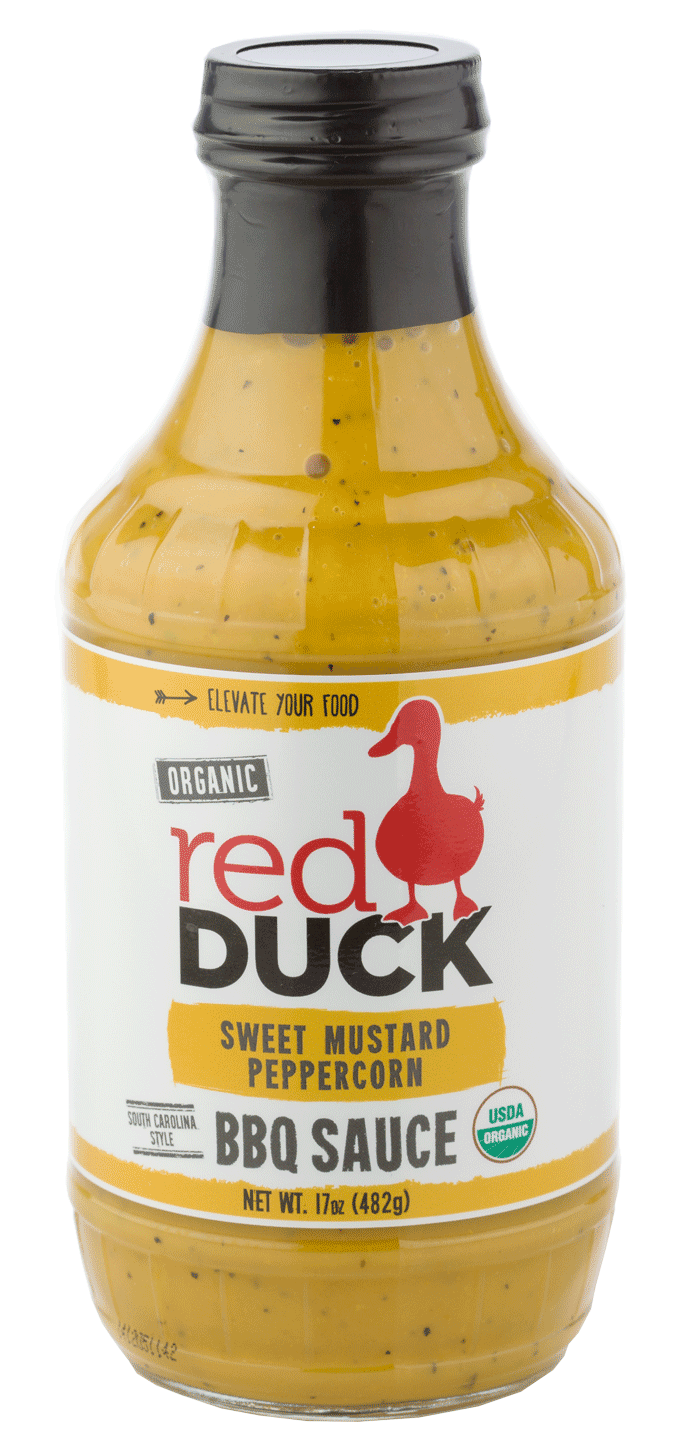 Red Duck Foods BBQ Sauce Sweet Mustard Peppercorn