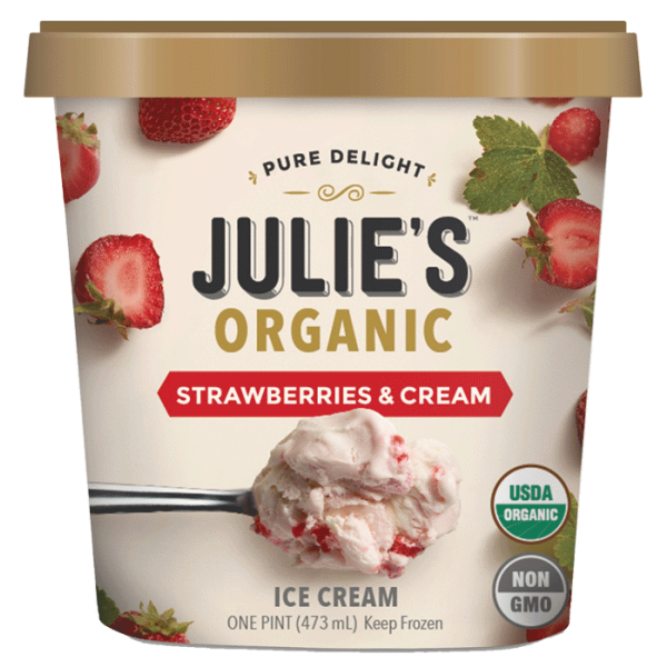 Julie's Organic Ice Cream Strawberries & Cream