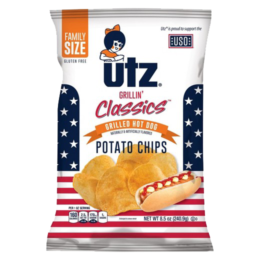 Utz Grillin’ Classics Hot Dog with Mustard