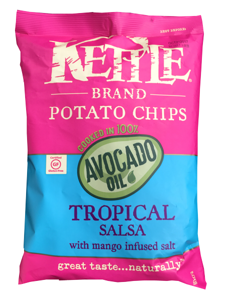 Kettle Potato Chips Tropical Salsa with Mango Infused Salt