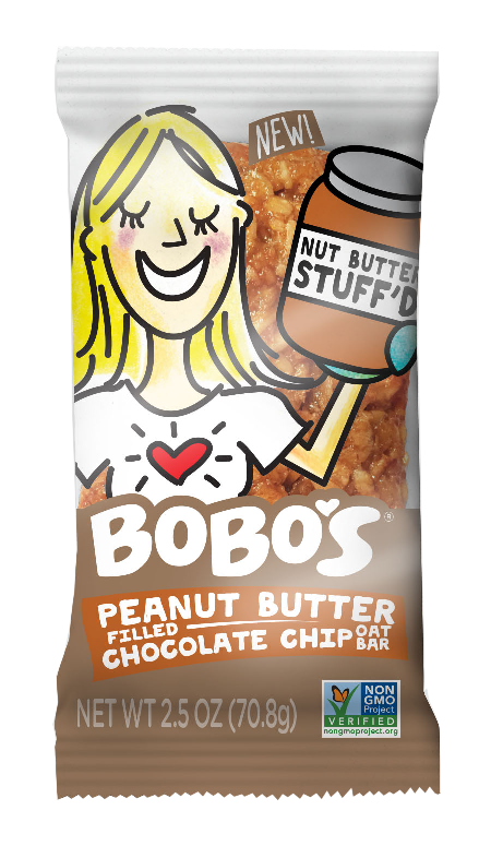 Bobo's Nut Butter Stuff'd Peanut Butter Filled Chocolate Chip Oat Bar