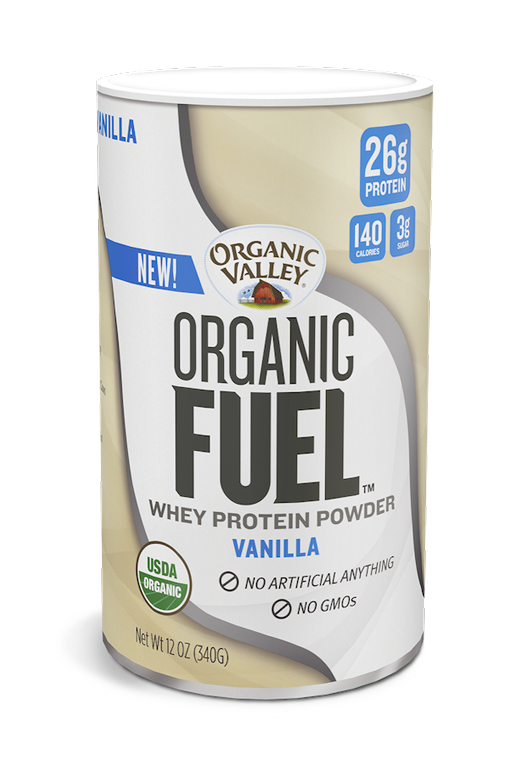 Organic Valley Organic Fuel Whey Protein Powder Vanilla