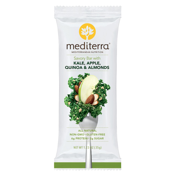 mediterra Savory Bar Kale, apple, quinoa and almonds