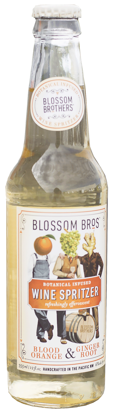 Blossom Brothers Artisan Wine Spritzer Blood Orange & Ginger Root