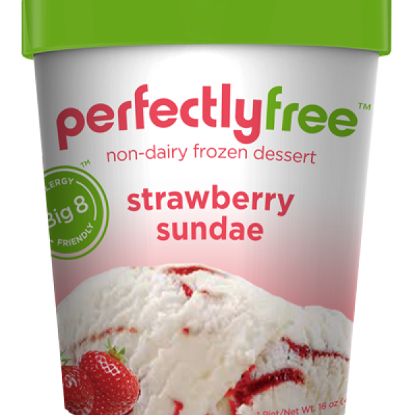 perfectlyfree (tm) non-dairy frozen dessert Strawberry Sundae