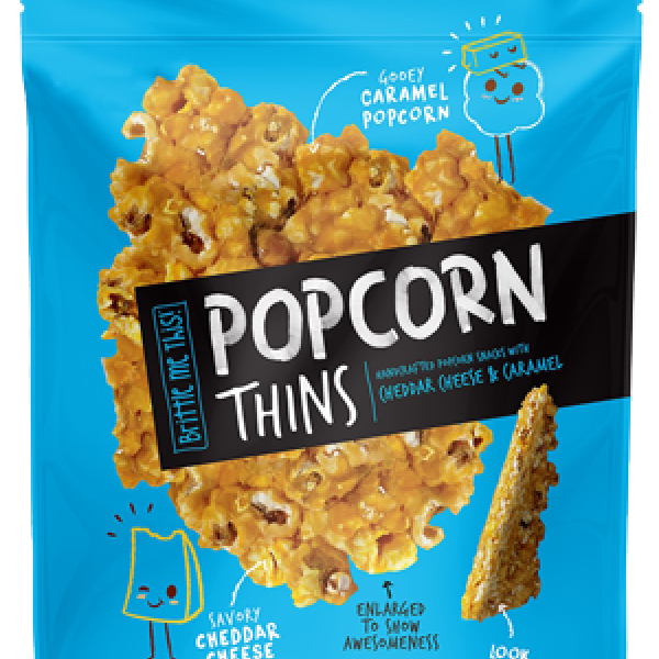 Brittle Me This! Popcorn Thins Cheddar Cheese & Caramel