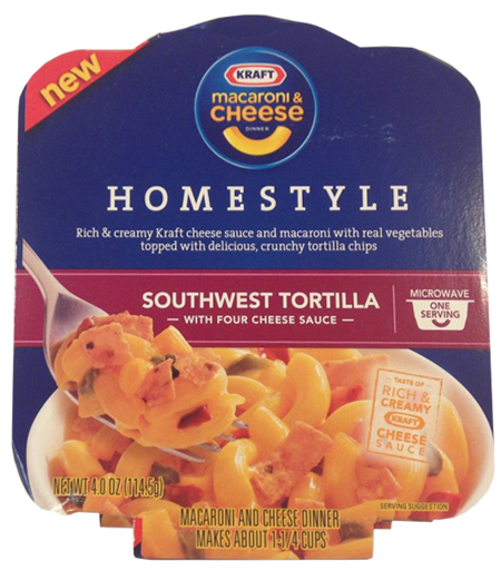 Kraft Macaroni & Cheese Dinner Southwest Tortilla with Four Cheese Sauce