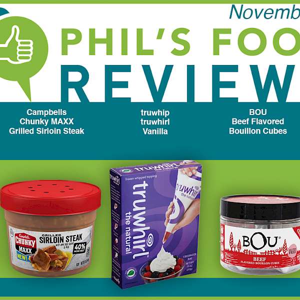 Phil's Food Reviews for November 1st, 2017