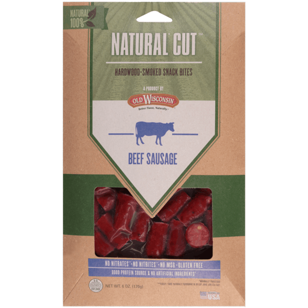 Old Wisconsin Natural Cut Turkey Sausage Hardwood-Smoked Snack Sticks