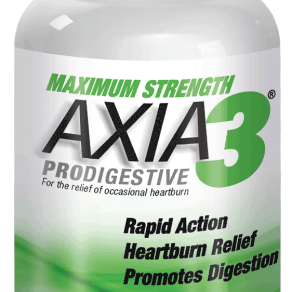 Axia Essentials Maximum Strength Axia3 ProDigestive Heartburn Relief Natural Mint Candy