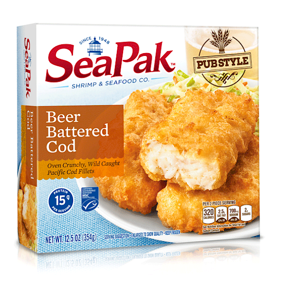 SeaPak Shrimp & Seafood Company Pub Style Beer Battered Cod