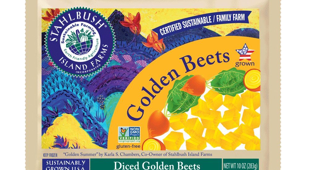 Stahlbush Island Farms Diced Golden Beets (Frozen)