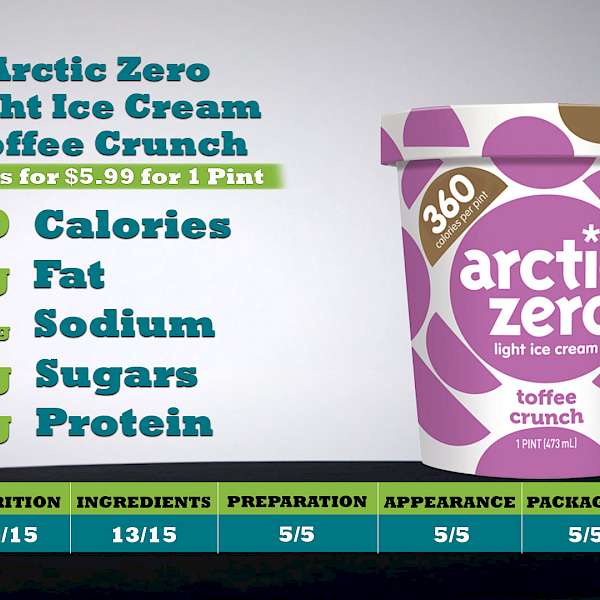 Arctic Zero Light Ice Cream Toffee Crunch