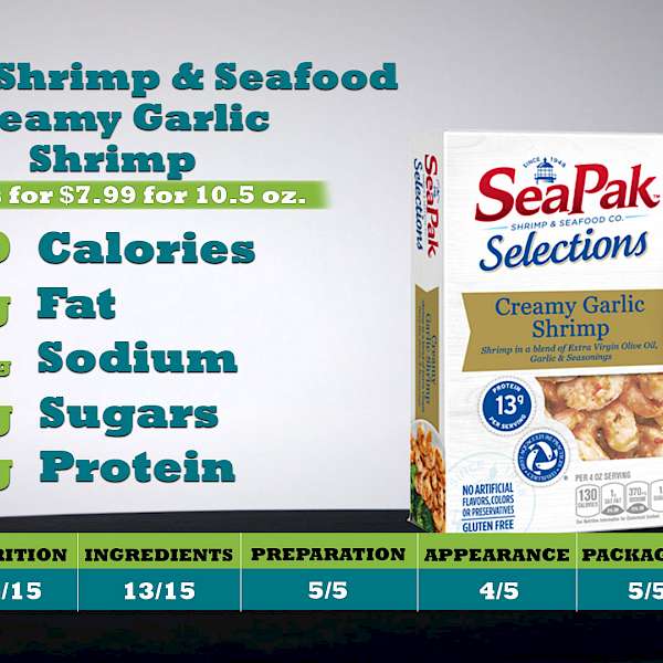 SeaPak Shrimp & Seafood Company Selections Creamy Garlic Shrimp