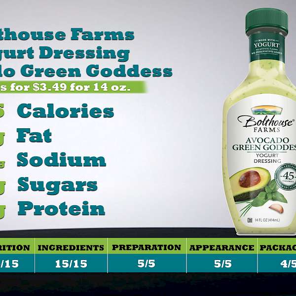 Bolthouse Farms Yogurt Dressing Avocado Green Goddess
