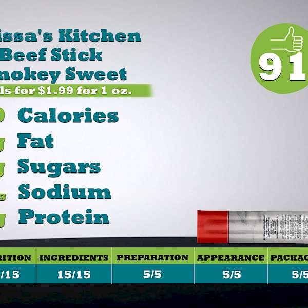 Lorissa's Kitchen Beef Stick Smokey Sweet