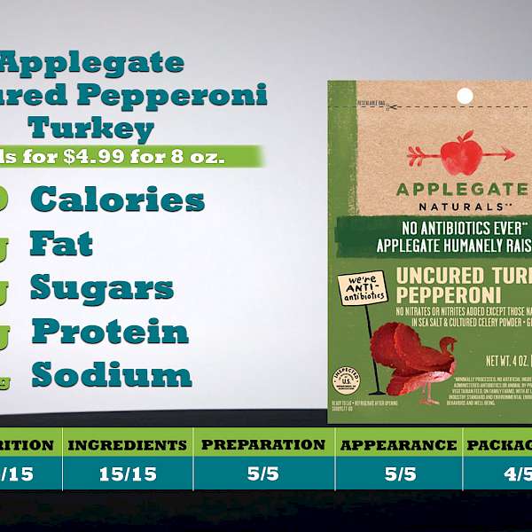 Applegate Uncured Pepperoni Turkey