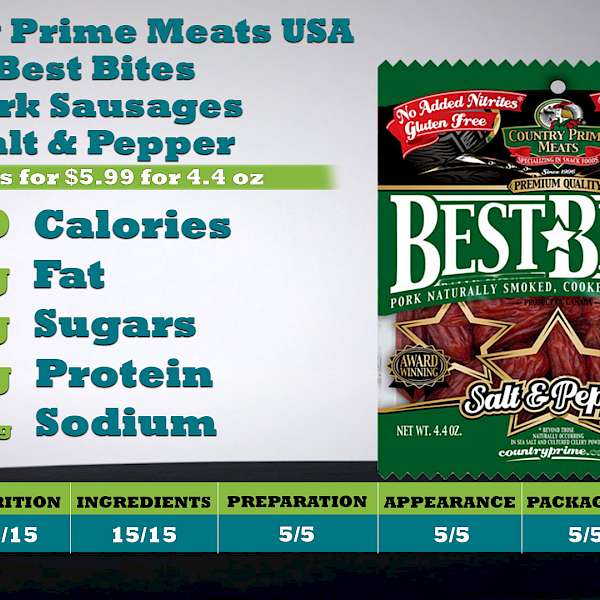 Country Prime Meats USA Best Bites Pork Sausages Salt & Pepper