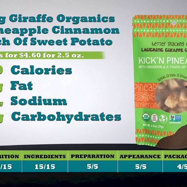 Laughing Giraffe Organics Kick'n Pineapple Cinnamon & A Touch Of Sweet Potato