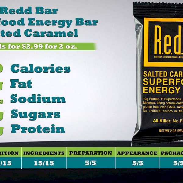 Redd Bar Superfood Energy Bar Salted Caramel