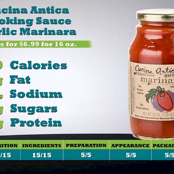 Cucina Antica Cooking Sauce Garlic Marinara