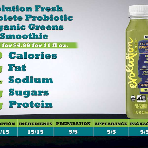 Evolution Fresh Complete Probiotic Smoothie Organic Greens