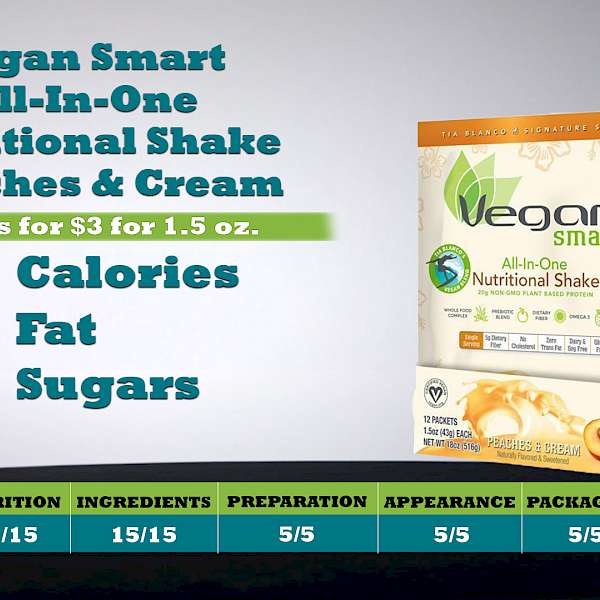 Vegan Smart All-In-One Nutritional Shake Peaches & Cream