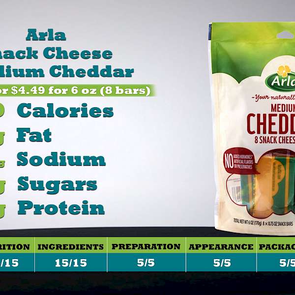 Arla Snack Cheese Medium Cheddar