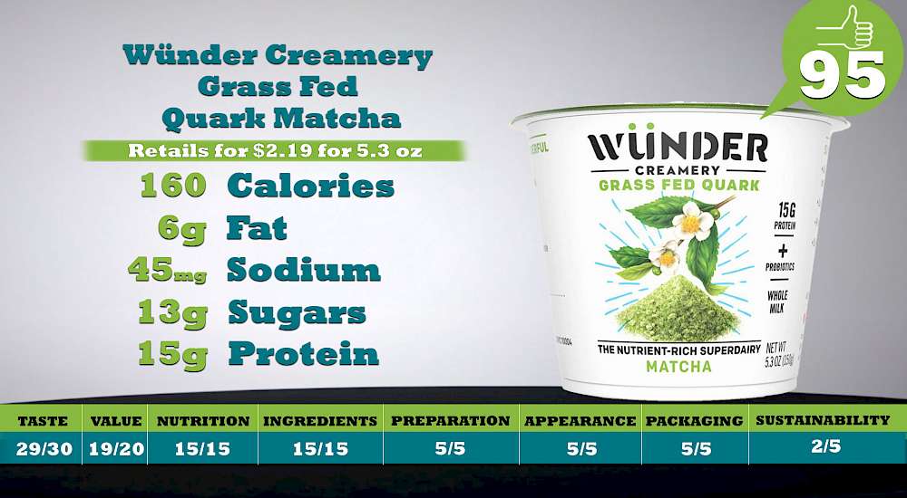 Wünder Creamery Grass Fed Quark Matcha