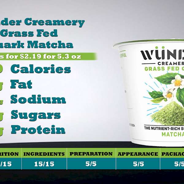 Wünder Creamery Grass Fed Quark Matcha