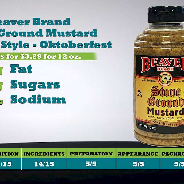 Beaver Brand Stone Ground Mustard German Style - Oktoberfest