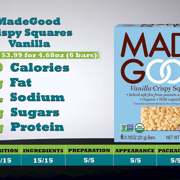 MadeGood Crispy Squares Vanilla