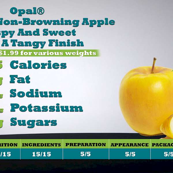Opal® Naturally Non-Browning Apple Crispy and sweet with a tangy finish