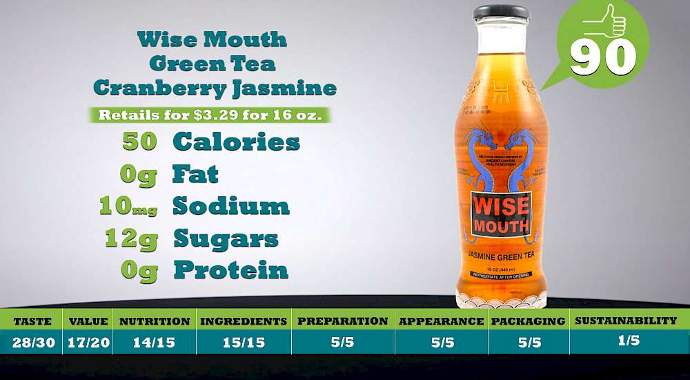 Wise Mouth Green Tea Cranberry Jasmine