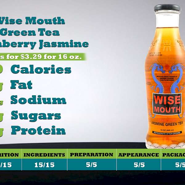 Wise Mouth Green Tea Cranberry Jasmine