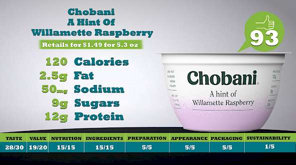 Chobani A Hint Of Willamette Raspberry